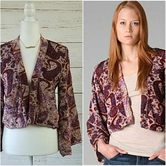 Winter Kate Multicolor Paisley Blazer - Picture 1 of 16